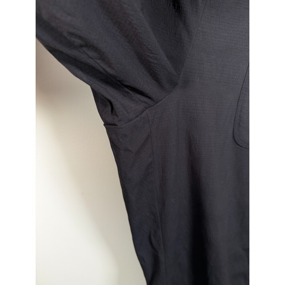 Athleta High Rise Trekkie Parachute Pant Size 10 Black Hiking Trail Ripstop - Picture 7 of 13